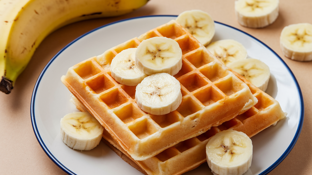 Bananenwaffeln backen – einfach & zuckerfrei