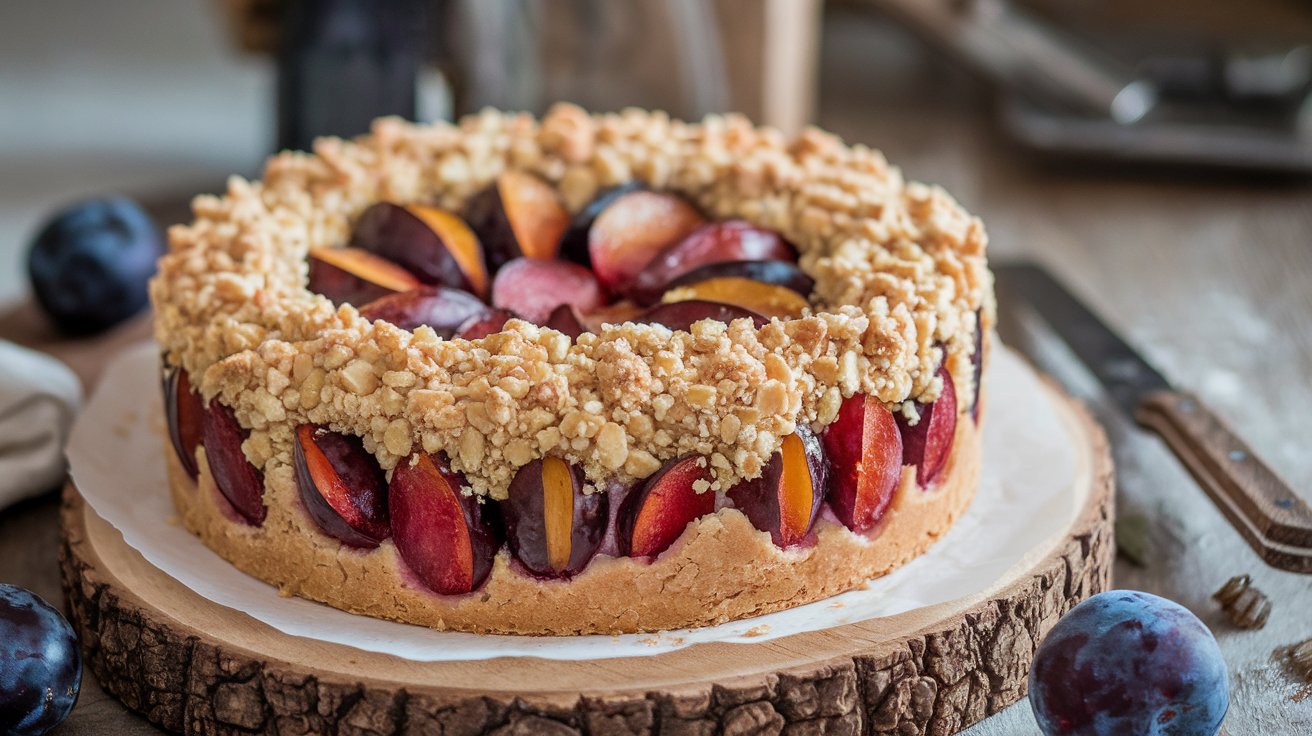 omas zwetschgenkuchen mit rührteig